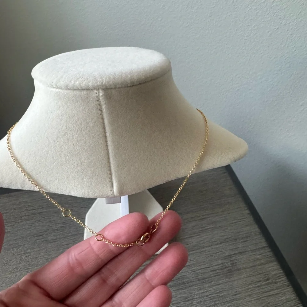 Gold Polar Bear Pendant Necklace - Picture 3 of 3